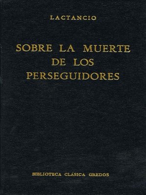 cover image of Sobre la muerte de los perseguidores